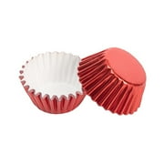 100pcs Paper Cupcake Cup Aluminium Foil Muffin Baking Cups Liners Cupcakes Case Container red